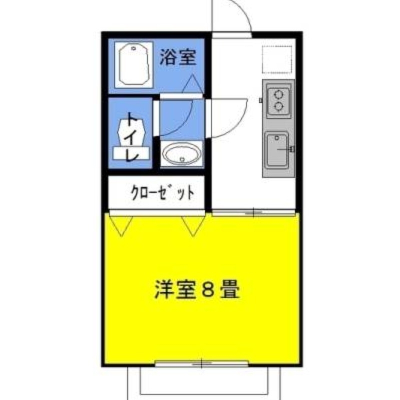 シャ・ローズ 1階の物件の間取図