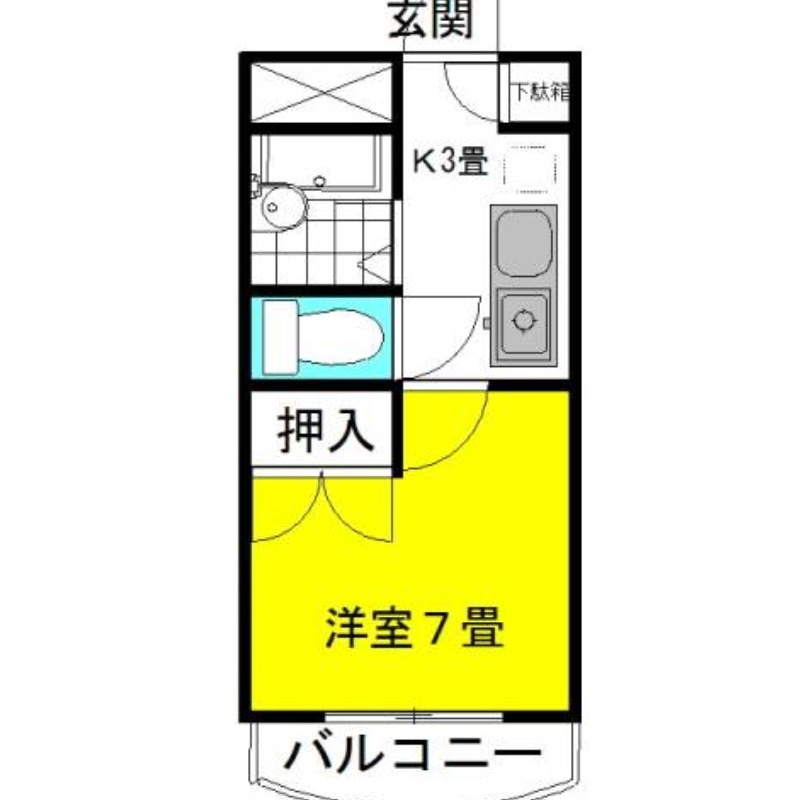ミ・プリマヴェーラ 2階の物件の間取図