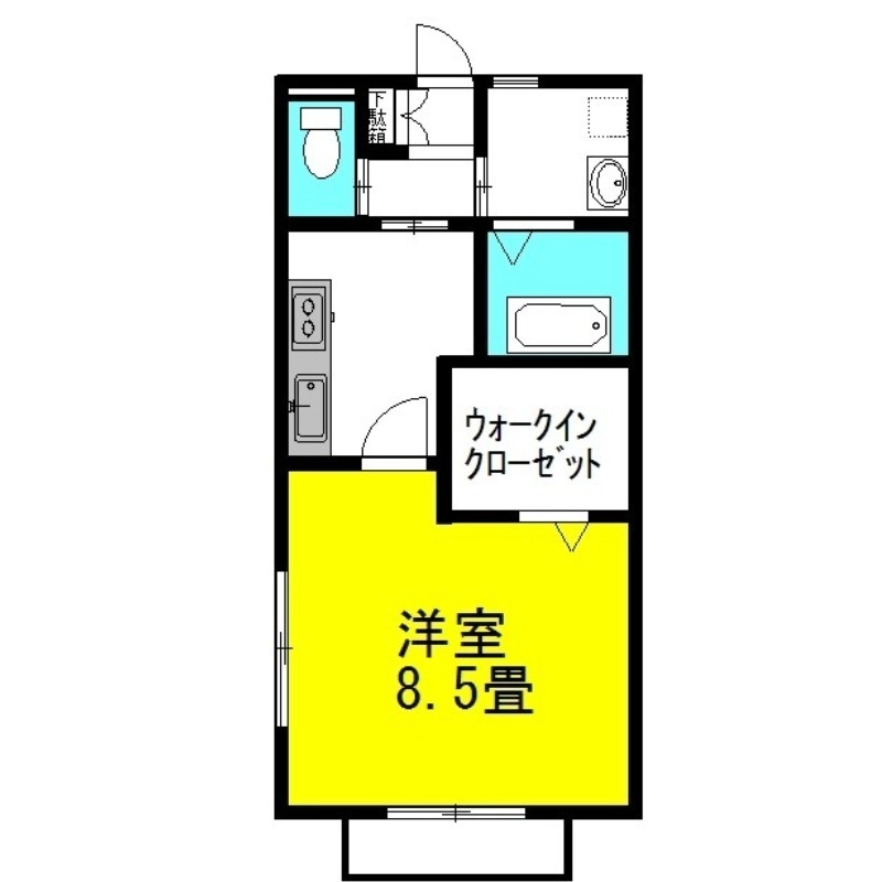 ラフォンテ・レパードⅠ 1階の物件の間取図
