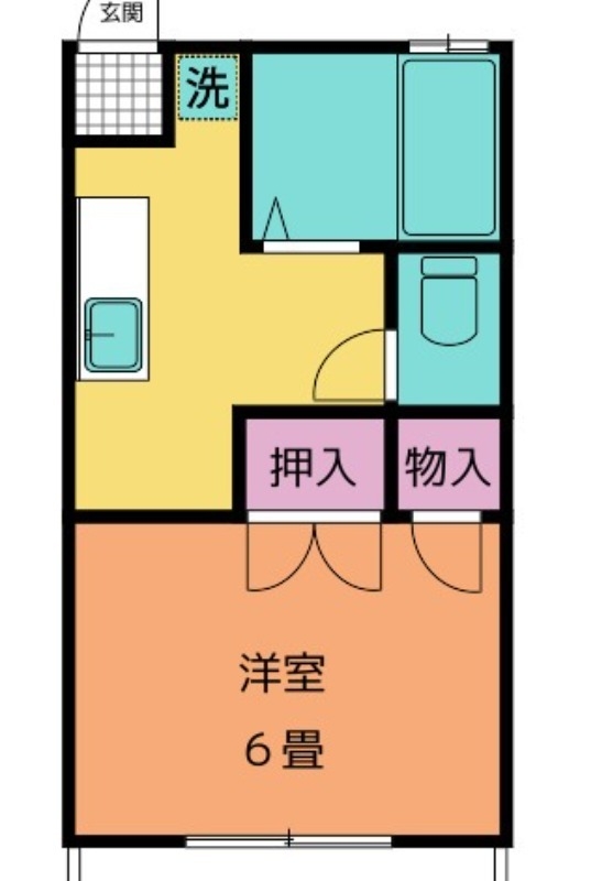 プチメゾン・ラメール 1階の物件の間取図