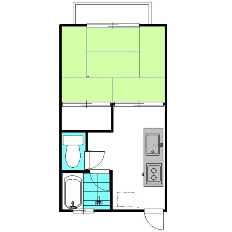 ジュエルボックス・ハギワラ 2階の物件の間取図