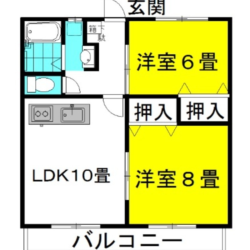 グランシャリオ　３番館 1階の物件の間取図