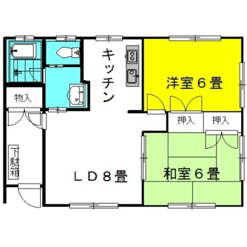 ラフォンテ・ノヴァ North 1階の物件の間取図