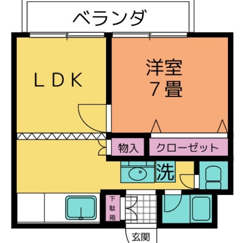 メゾン・ド・リーフ 1階の物件の間取図