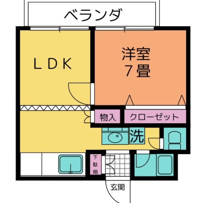 メゾン・ド・リーフ 2階の物件の間取図