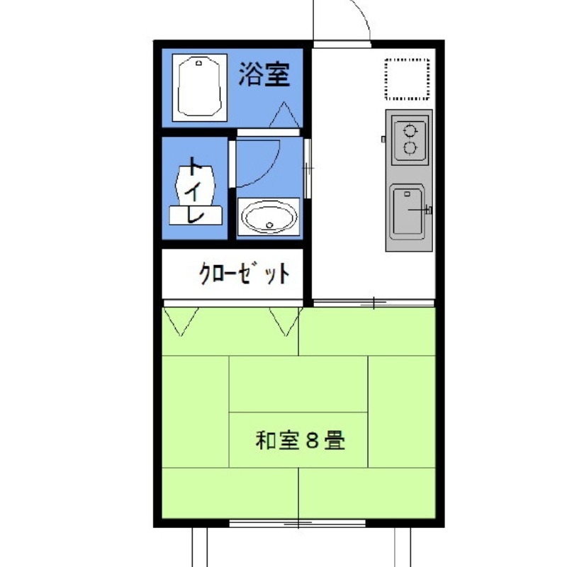 グラシアス・ベイtwo 2階の物件の間取図