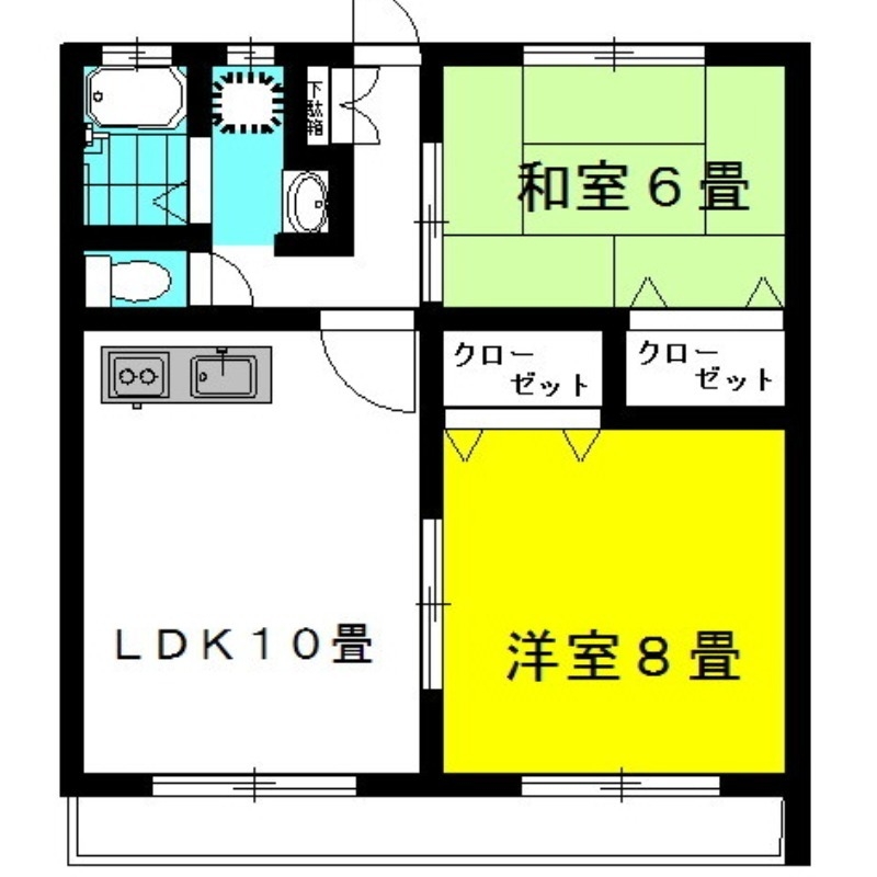 ル・バロン　Block.Ⅱ 2階の物件の間取図