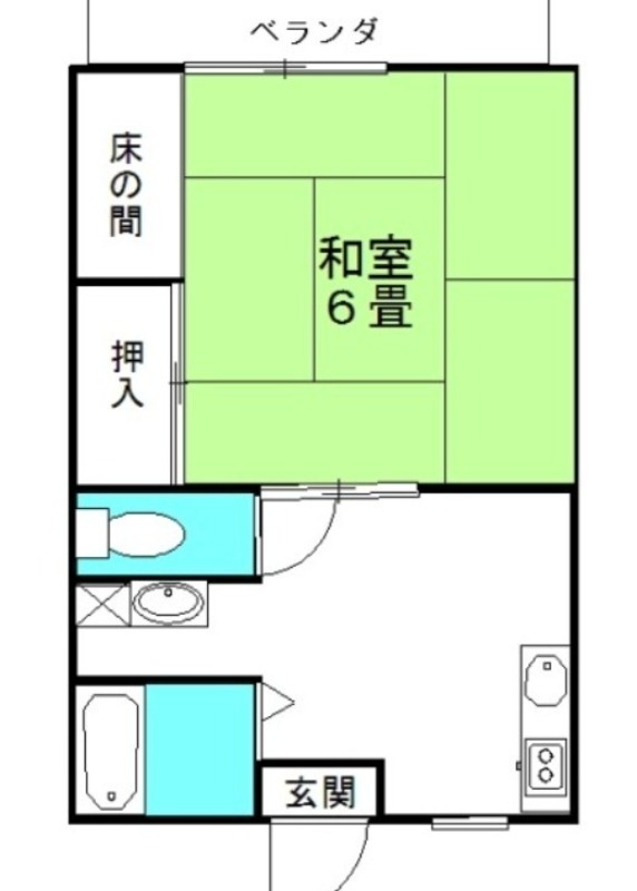 パークハイツB棟 1階の物件の間取図