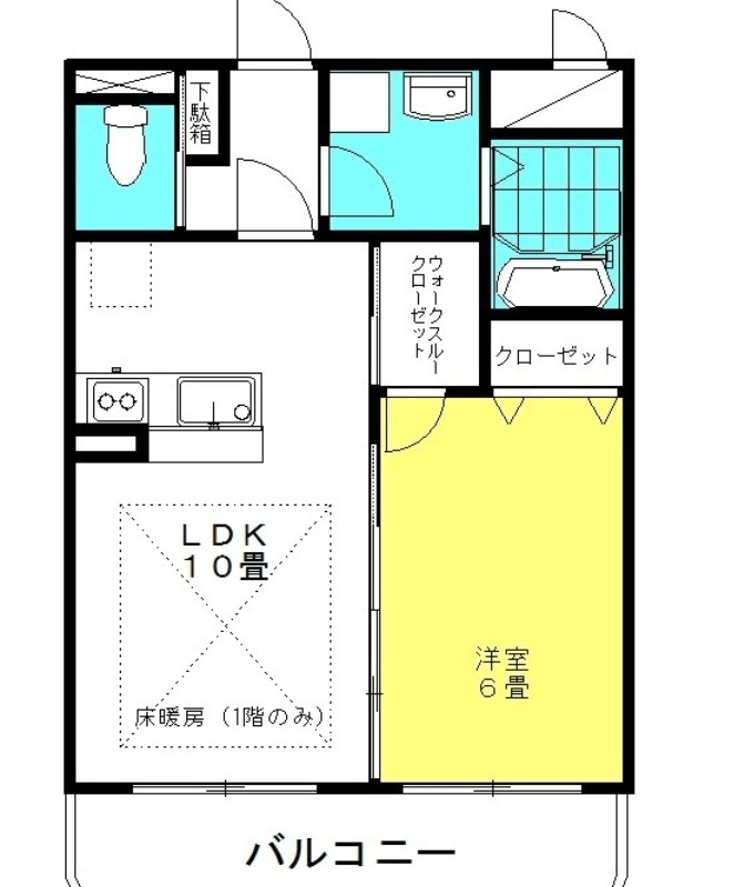 ラフェリアーナ・kisakiⅡ 3階の物件の間取図