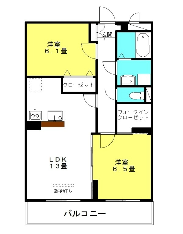 ブランシュM&MⅠ 3階の物件の間取図