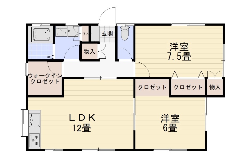 ヴィラ・アンジェロ 1階の物件の間取図