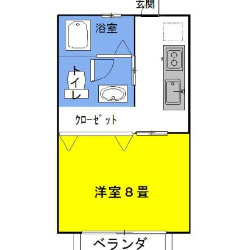 グラシアス・イーグル 2階の物件の間取図