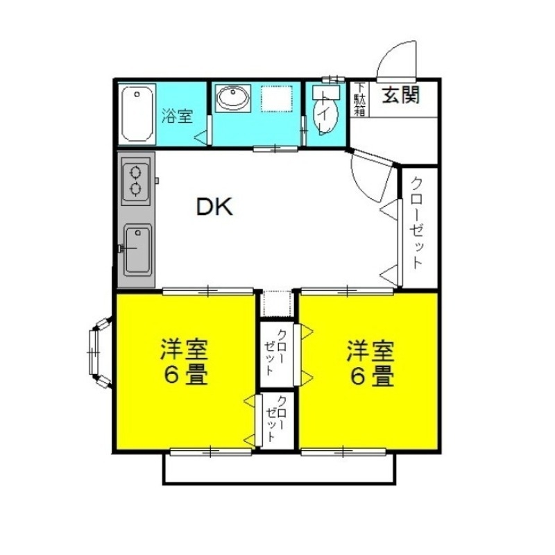 グラシアス・レオーネⅡ 1階の物件の間取図