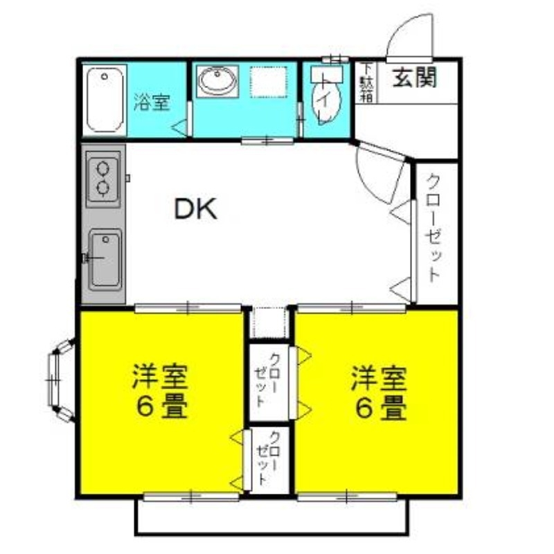グラシアス・レオーネⅢ 1階の物件の間取図