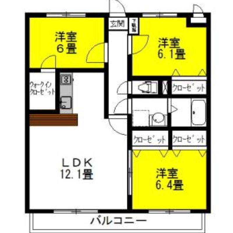 セントラル・フェスタⅣ 3階の物件の間取図