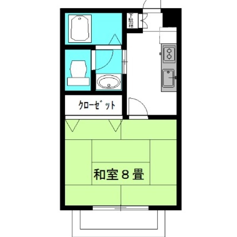 サウス・ウインド 2階の物件の間取図