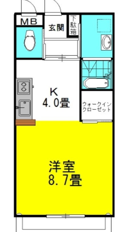 シティコートⅡ 2階の物件の間取図