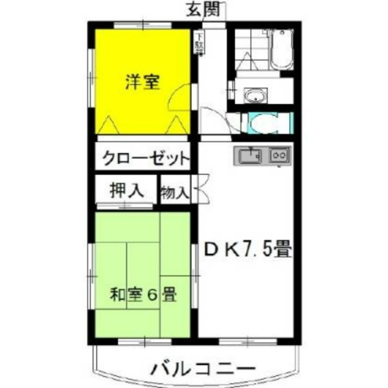 パルク・エクセラン 2階の物件の間取図