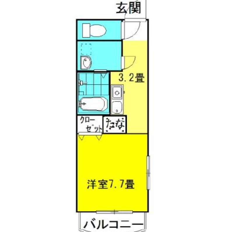 ミルキーウェイ３ｒｄ 1階の物件の間取図