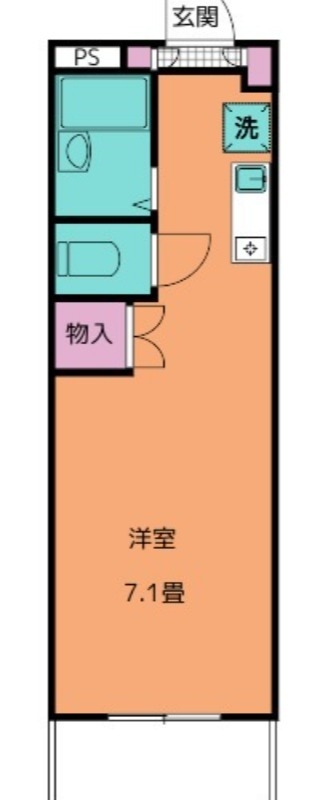 ラ・フォンテ 2階の物件の間取図