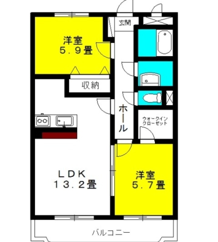 ラ・フォンテ　スクェアⅡ 3階の物件の間取図
