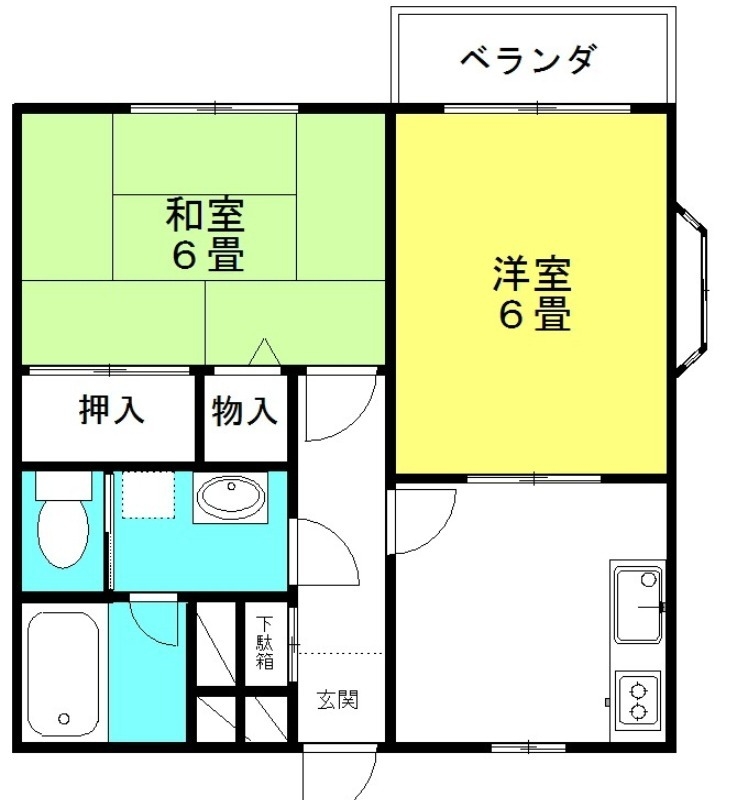ライフピア神栖３ 2階の物件の間取図
