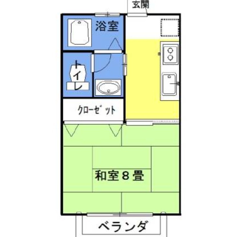 ラフォンテ・チャオ4th 2階の物件の間取図