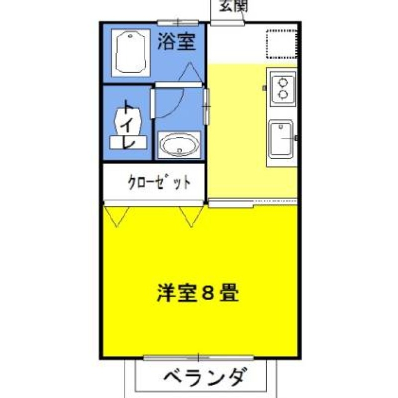 ラフォンテ・チャオ５ｔｈ 2階の物件の間取図