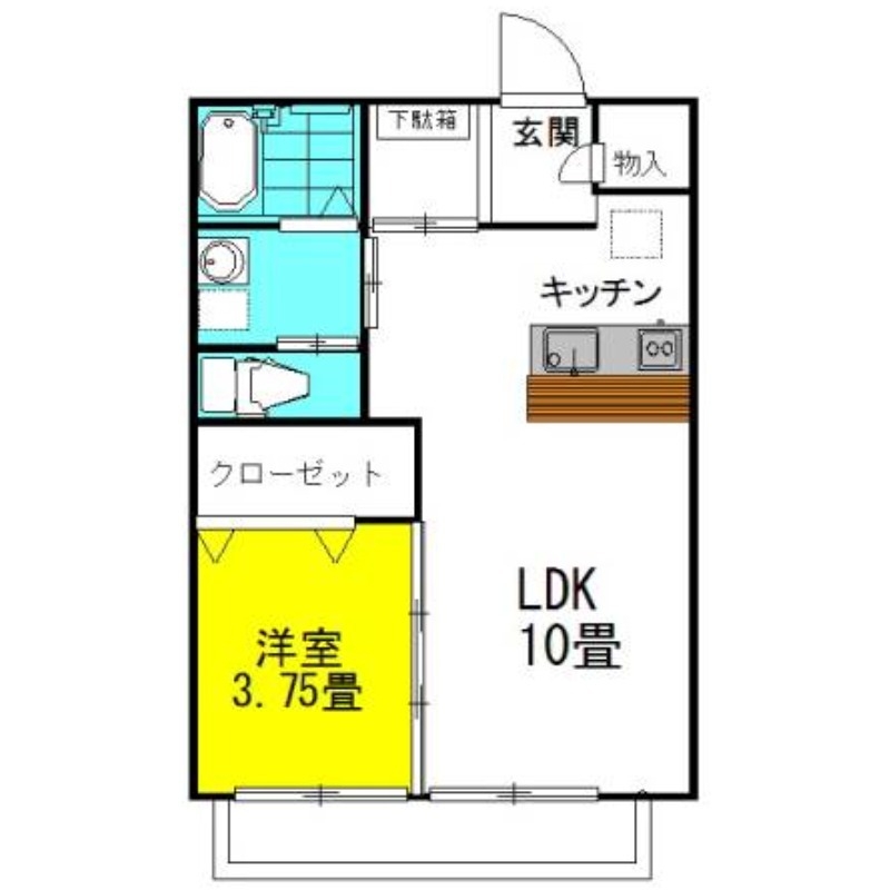 ラフォンテ・プレリュード 2階の物件の間取図