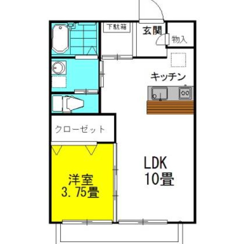 ラフォンテ・プレリュード 1階の物件の間取図