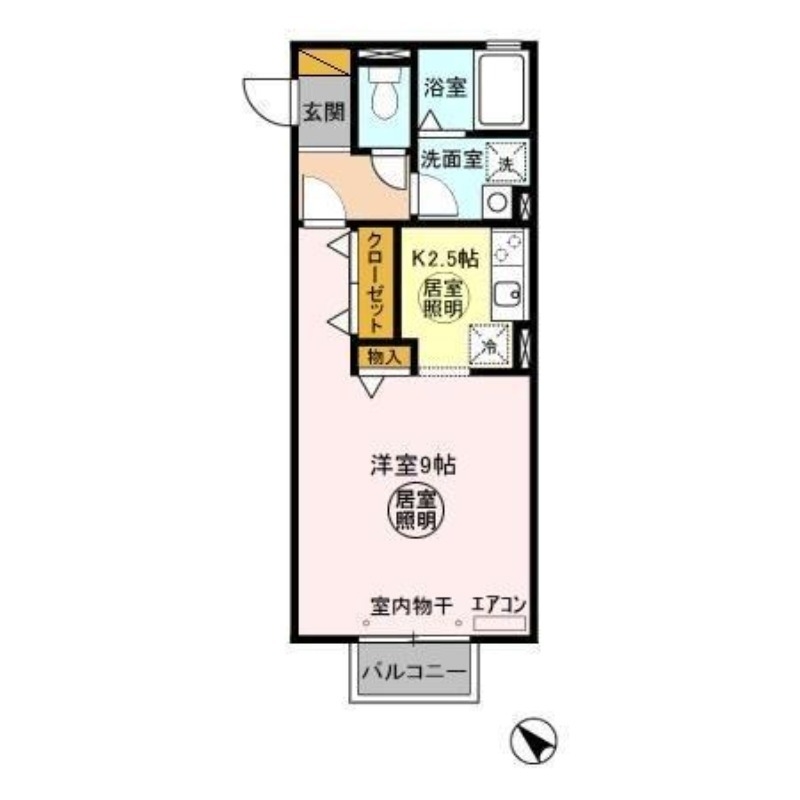 ルミエール 2階の物件の間取図