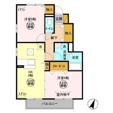 ポートスクエア　Ｃ 1階の物件の間取図
