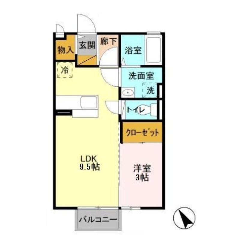 ユーメ・ハイム 2階の物件の間取図