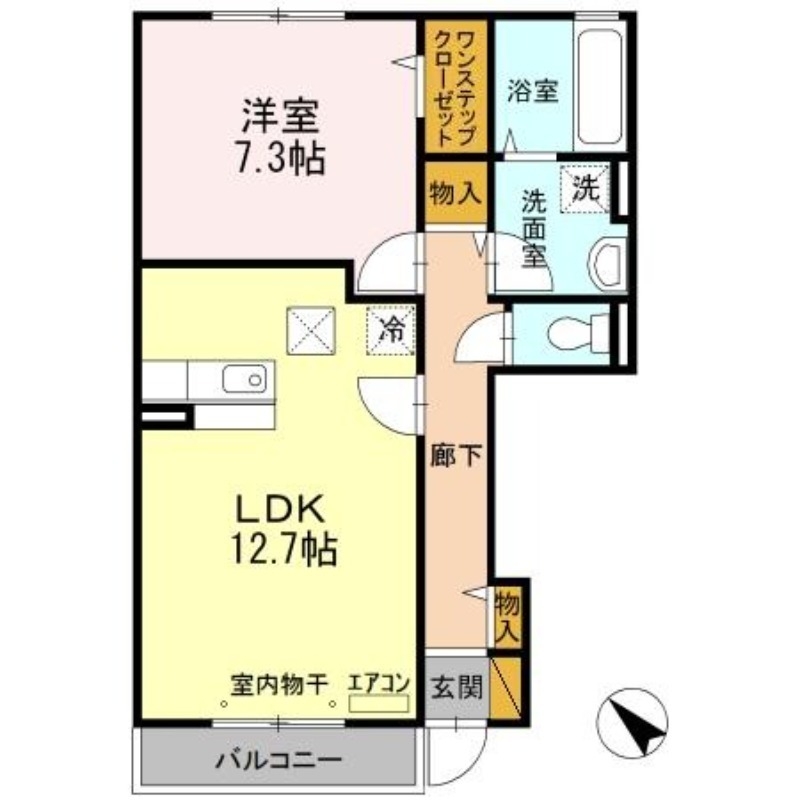 未来 A 1階の物件の間取図
