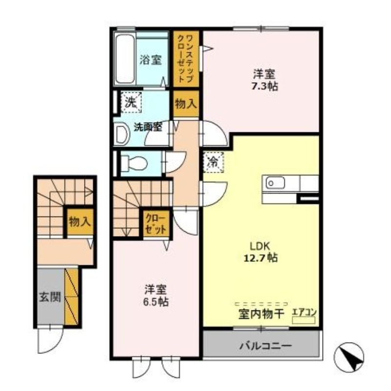 未来 A 2階の物件の間取図