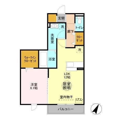 シエロ　ル　シャトー 2階の物件の間取図