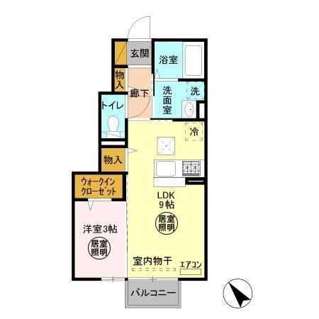 グラマードマレⅧ A 1階の物件の間取図