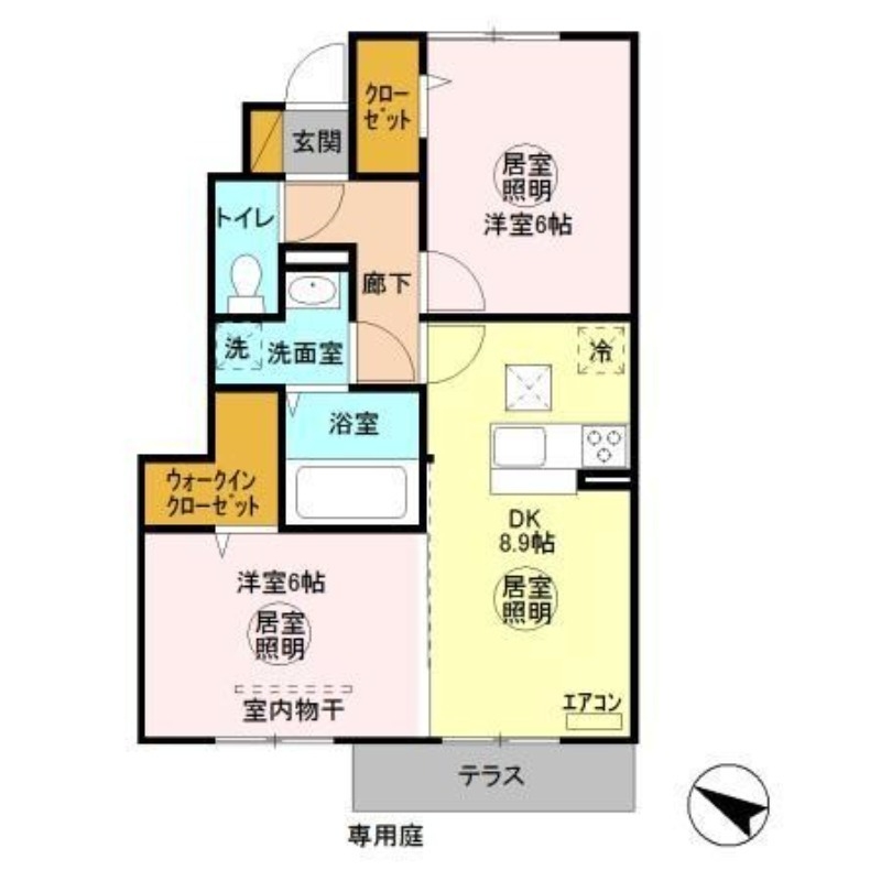 セレクト 1階の物件の間取図