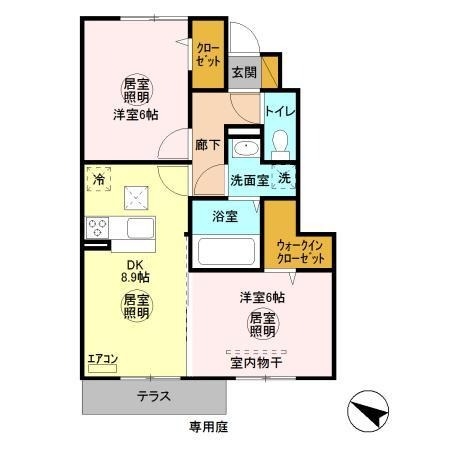 セレクト 1階の物件の間取図
