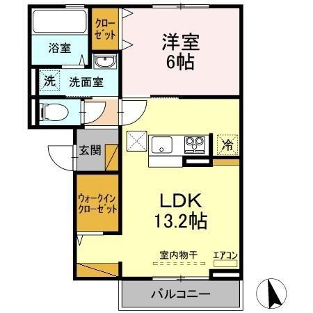かすみそう 1階の物件の間取図