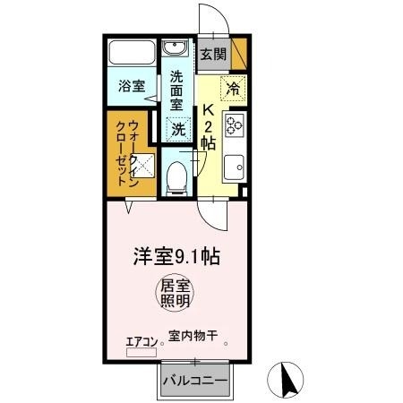 セジュール神之池 1階の物件の間取図