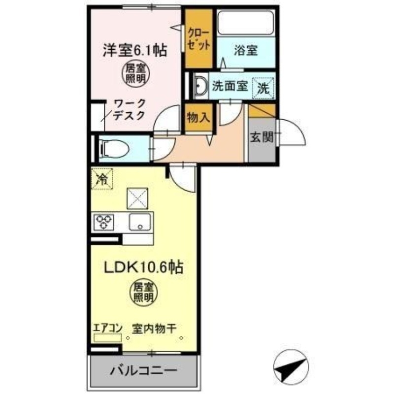 カーサ・コレット 1階の物件の間取図